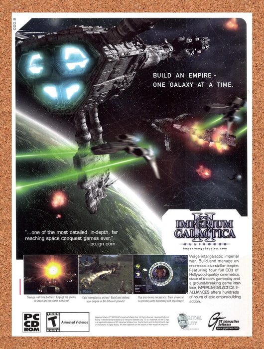 2000 Imperium Galactica II PC Original Advertisement v1 - for just $19.49! 