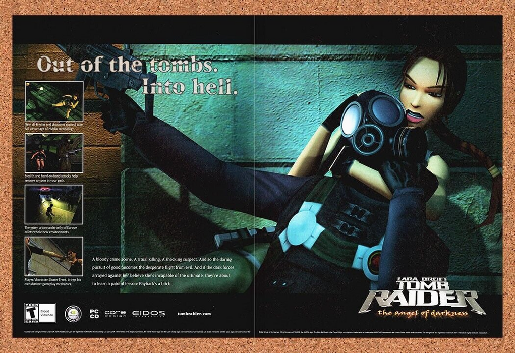 2005 Tomb Raider Angel Of Darkness PC Original Chokehold Ad - for just $22.49! 