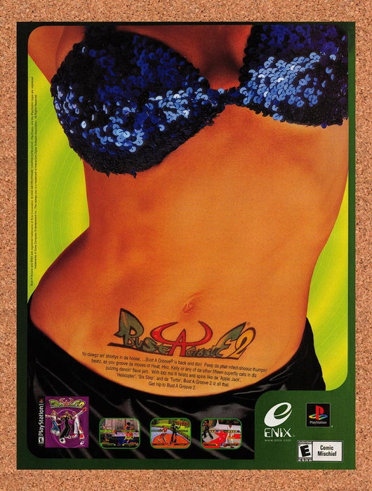 2000 Bust-A-Groove PS1 Original Ad v2 - for just $16.57! 