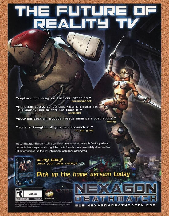 2007 Nexagon Deathmatch PC Original Ad - for just $17.99! 