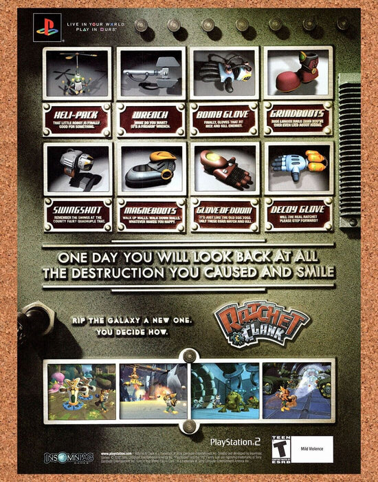 2003 Ratchet & Clank PS2 Original Ad v3 - for just $17.99! 