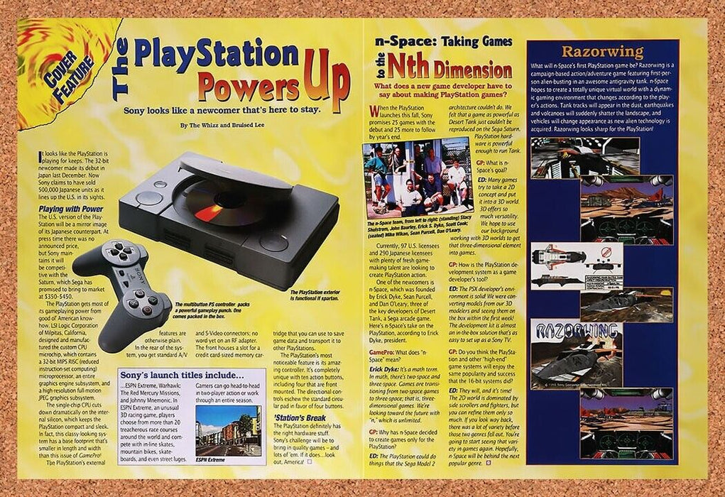 1995 Sony PS1 Console Upcoming Launch Preview Original Ad v6 - for just $21.49! 