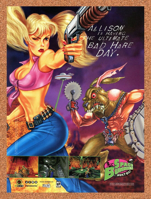 2000 Space Bunnies Must Die PC Original Ad v1 - for just $17.99! 
