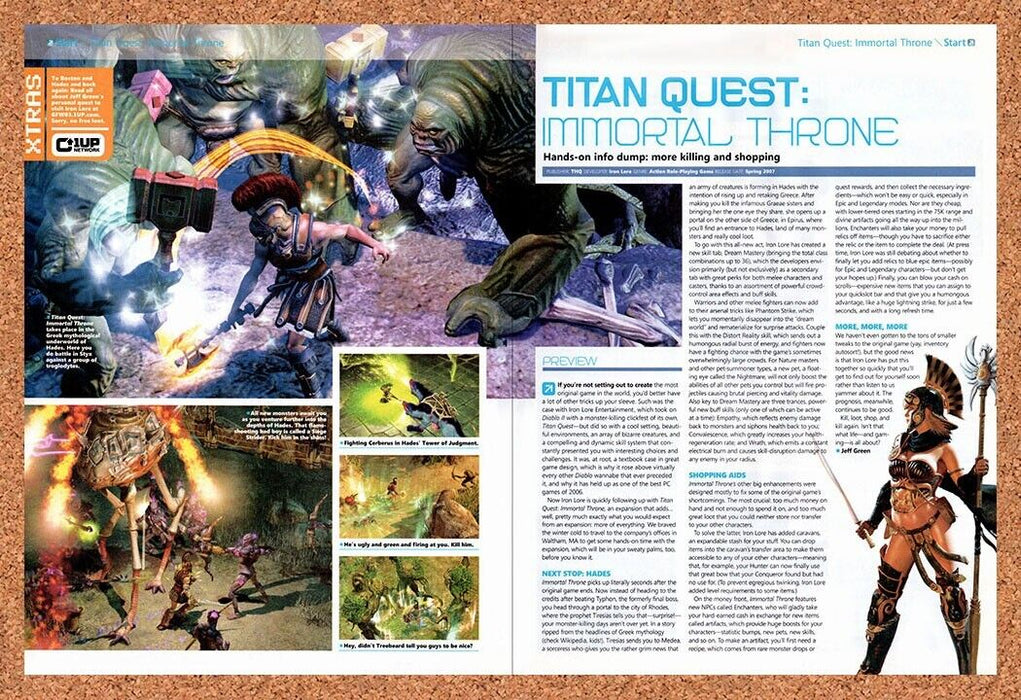 2007 Titan Quest Irtal Throne PC Original Ad - for just $21.49! 