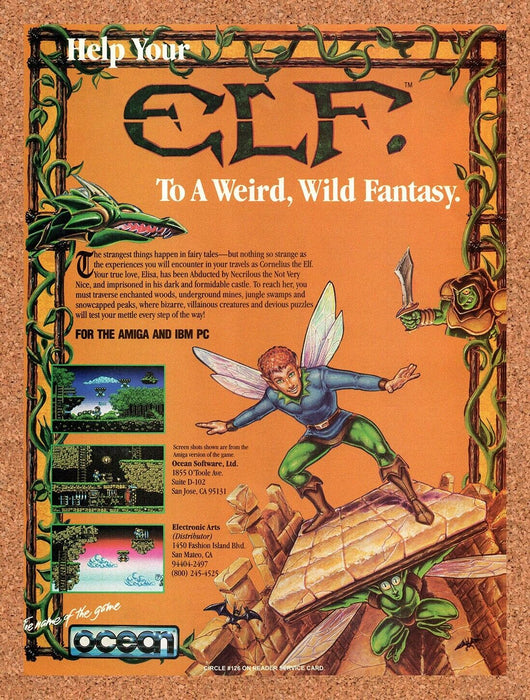 1992 Elf Amiga Original Ad v1 - for just $17.99! 