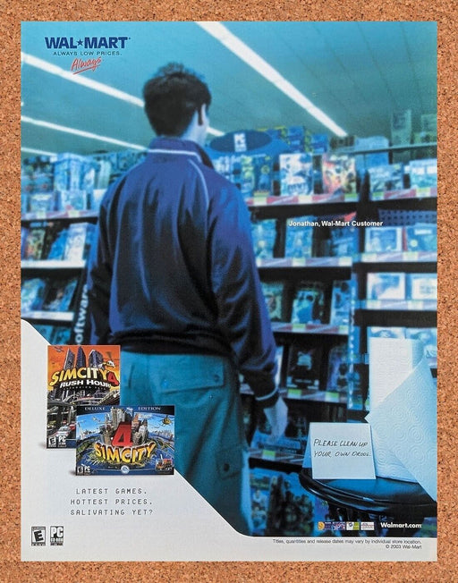 2005 Sim City 4 PC Original Wal-Mart Ad v2 - for just $17.99! 