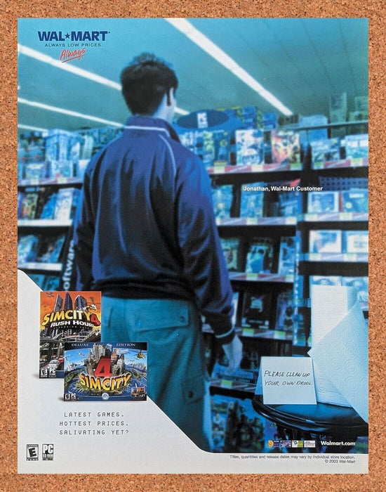2005 Sim City 4 PC Original Wal-Mart Ad v2 - for just $17.99! 