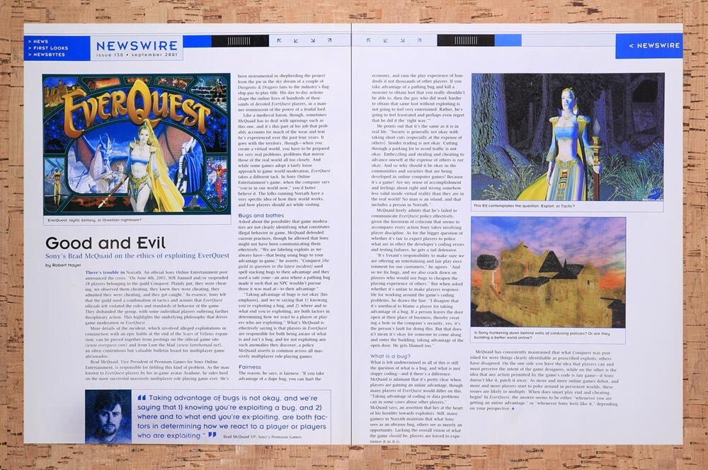 2001 Everquest Scars Of Velious Conquest Guild Exploit Original Ad v4 - for just $21.49! 
