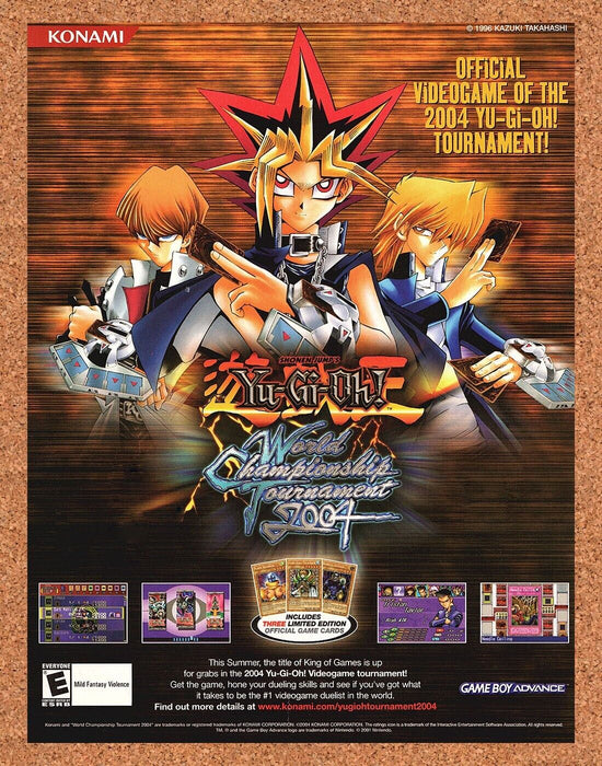 2004 Yu-Gi-Oh World Championship Original GBA Ad v2 - for just $17.99! 