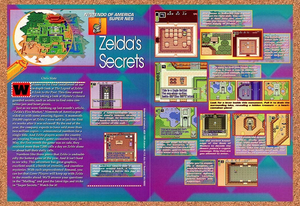 1992 Zelda A Link To The Past SNES Original Ad v2 - for just $21.49! 