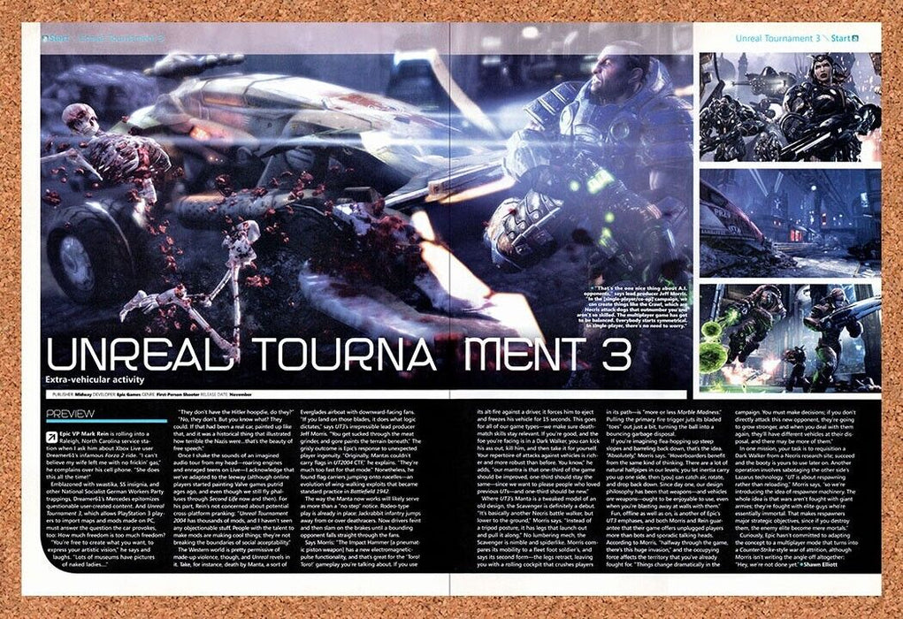 2007 Unreal Tournament 3 PC Original Ad - for just $21.49! 