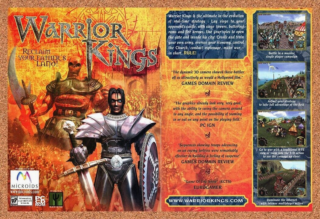 2003 Warrior Kings PC Original Ad - for just $21.49! 