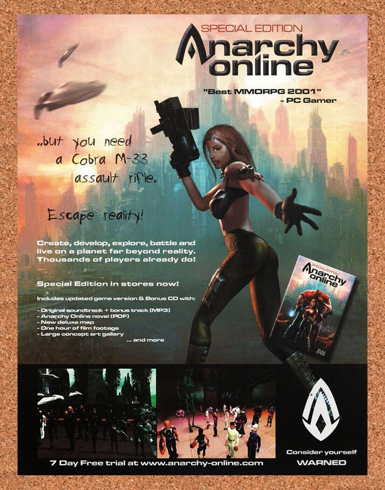 2005 Anarchy Online PC Original Ad v2 - for just $17.99! 