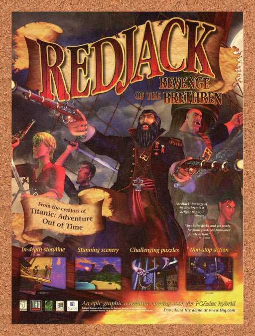 2000 Red Jack Revenge Brethren PC Original Ad - for just $17.99! 