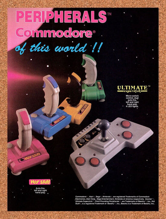 1989 Hot Stuff Commodore 64 Peripherals Original Ad v1 - for just $17.99! 