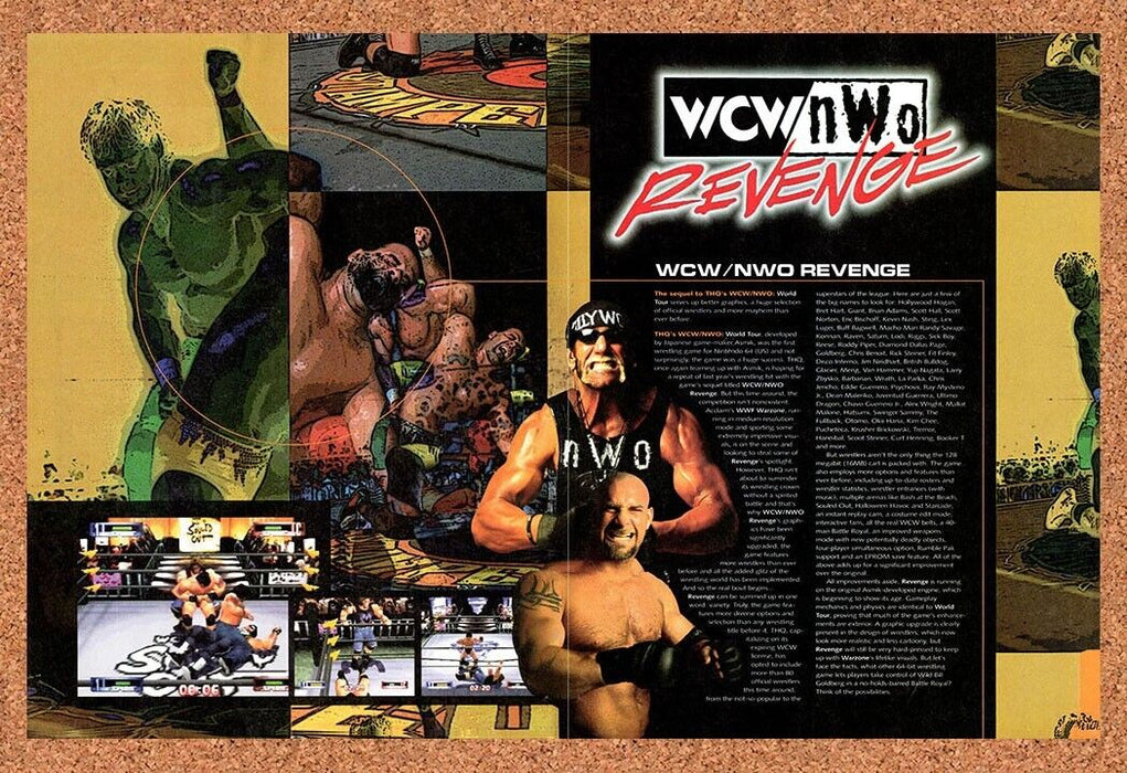 1998 WCW NWO Revenge N64 Original Ad v2 - for just $19.34! 