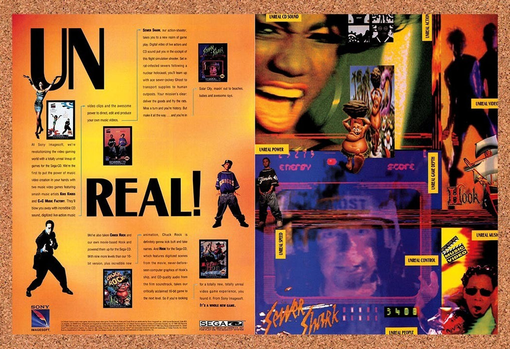 1992 Sony Imagesoft Sega CD Games Original Ad v2 - for just $21.49! 