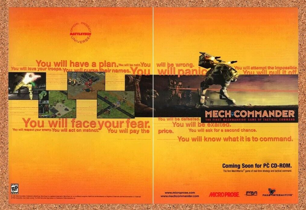 2000 Mech Commander PC Original Ad - for just $21.49! 