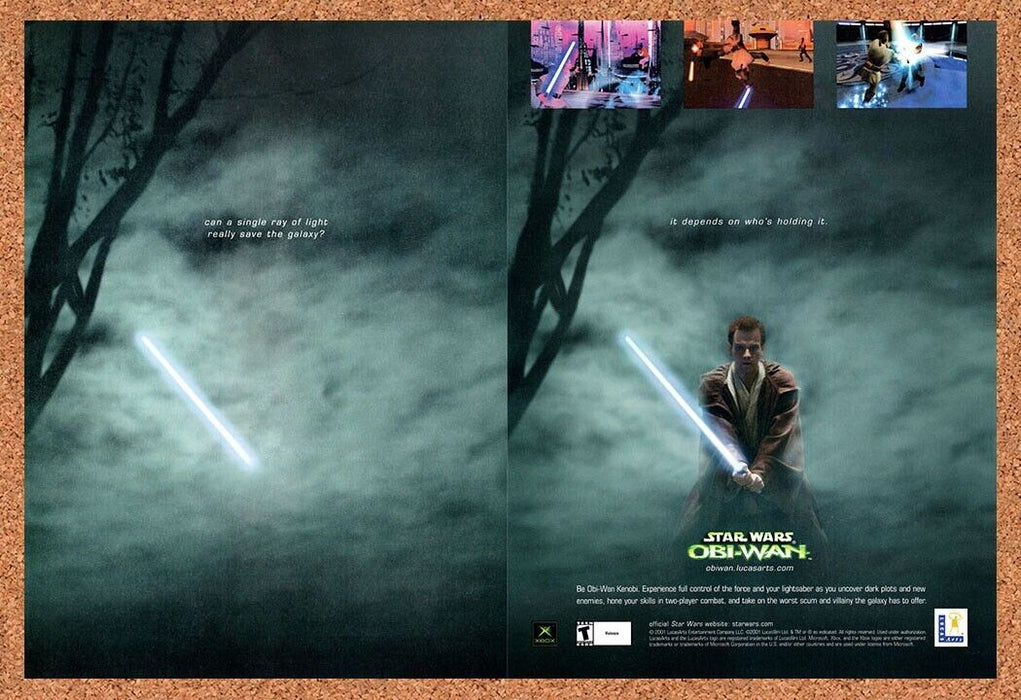 2002 Star Wars Obi-Wan Xbox Original Ad - for just $21.49! 