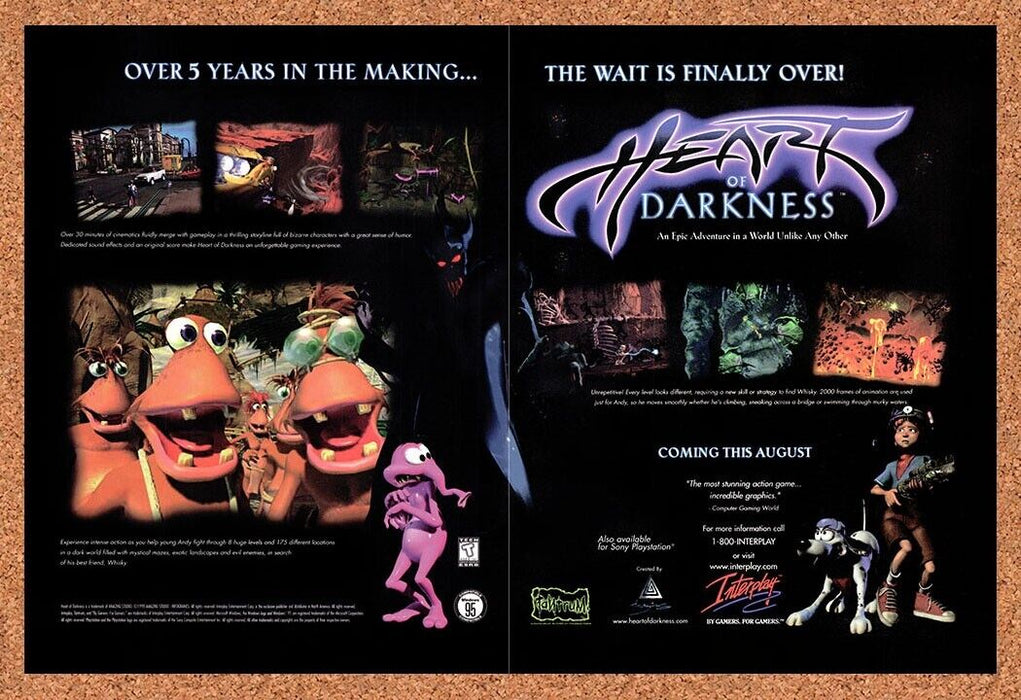 1998 Heart Of Darkness PC Original Ad v1 - for just $21.49! 