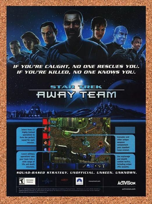 2003 Star Trek Away Team PC Original Ad v1 - for just $17.99! 