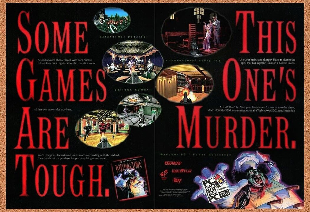 1996 Killing Time PC Original Ad v1 - for just $21.49! 