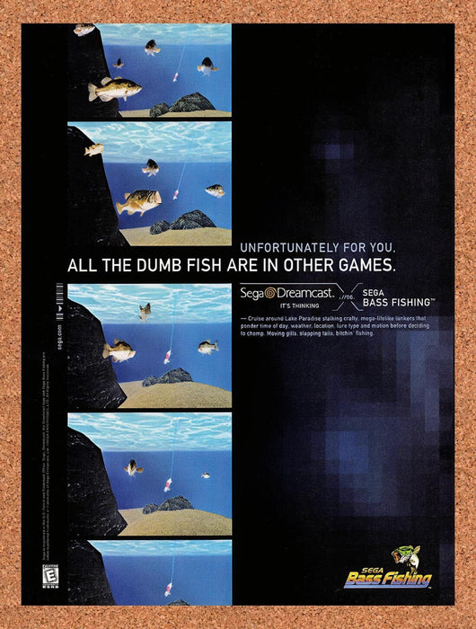 1999 Sega Bass Fishing Dreamcast Original Ad v1 - for just $17.99! 
