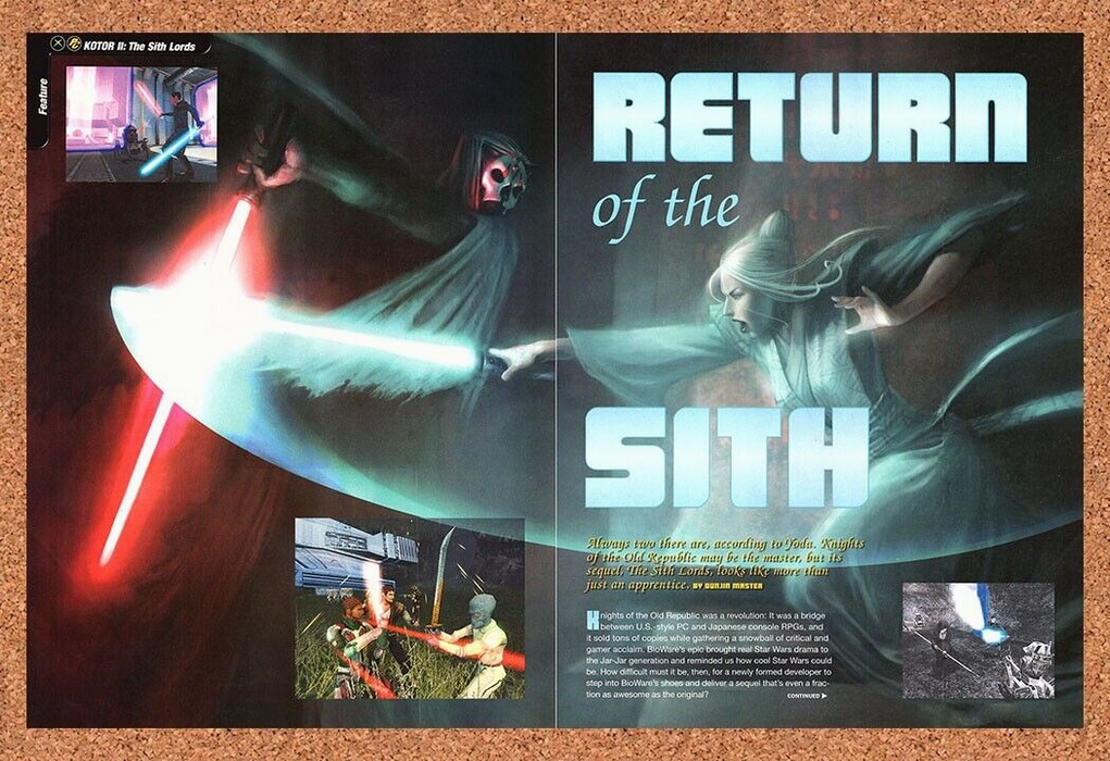 2004 Star Wars Knights Old Republic 2 Xbox Original Ad - for just $21.49! 