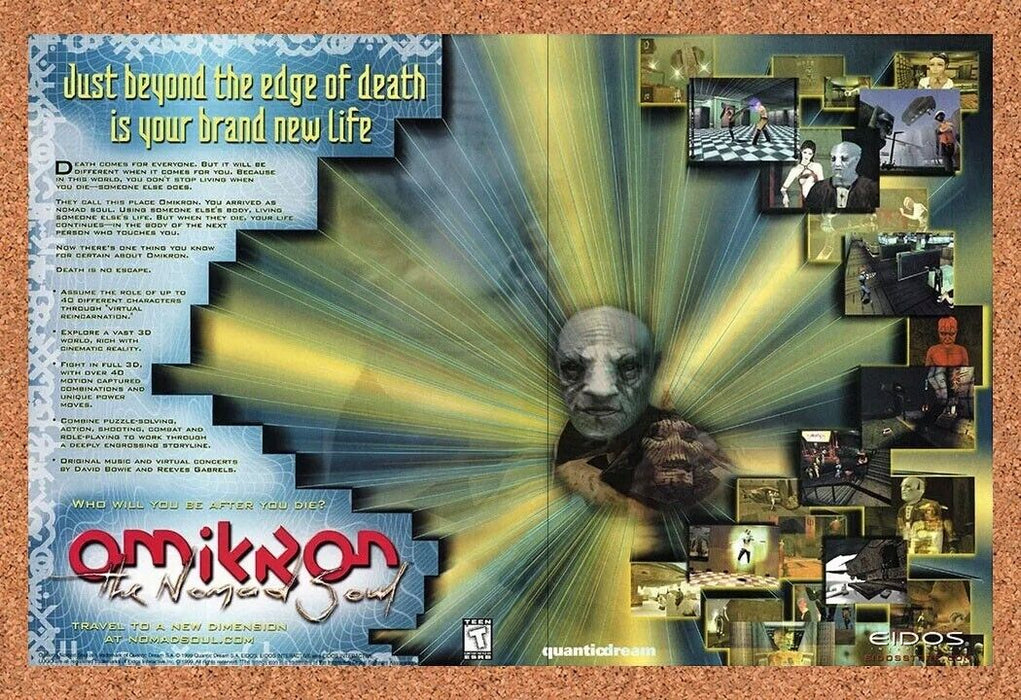 2002 Omikron the Nomad Soul PC Original Ad - for just $21.49! 