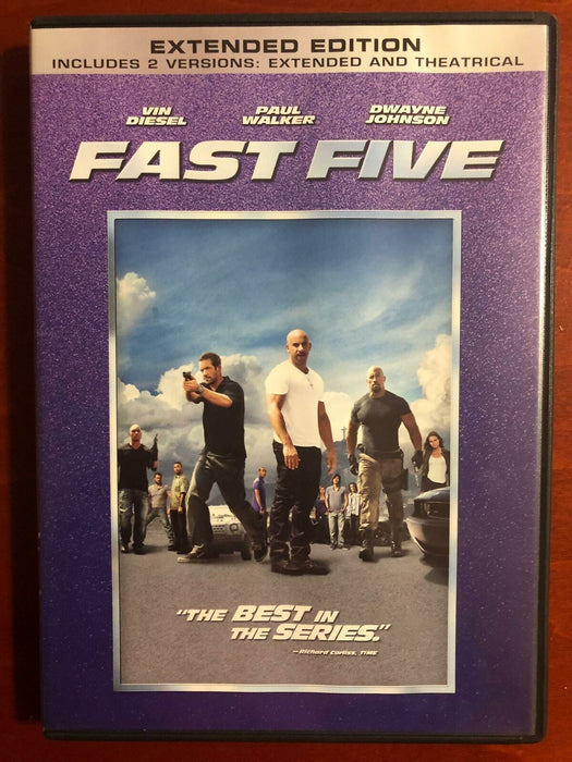 Fast Five (DVD, 2011, extended version, Unrated) - L03 - for just $1.99! 