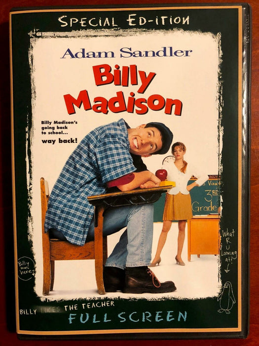 Billy Madison (DVD, Full Screen, 1995) - L04 - for just $1.99! 