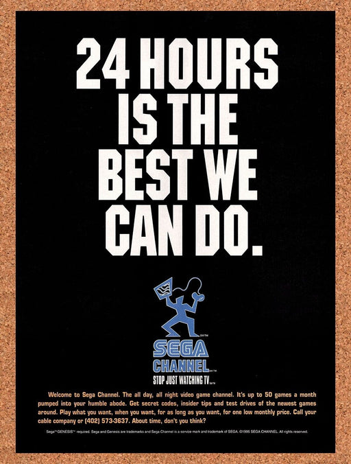 1995 Sega Channel Original Ad v1 - for just $17.99! 