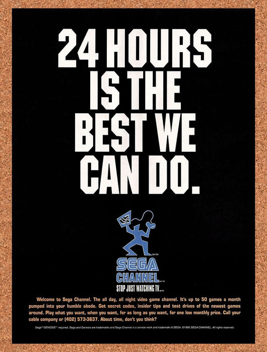 1995 Sega Channel Original Ad v1 - for just $17.99! 