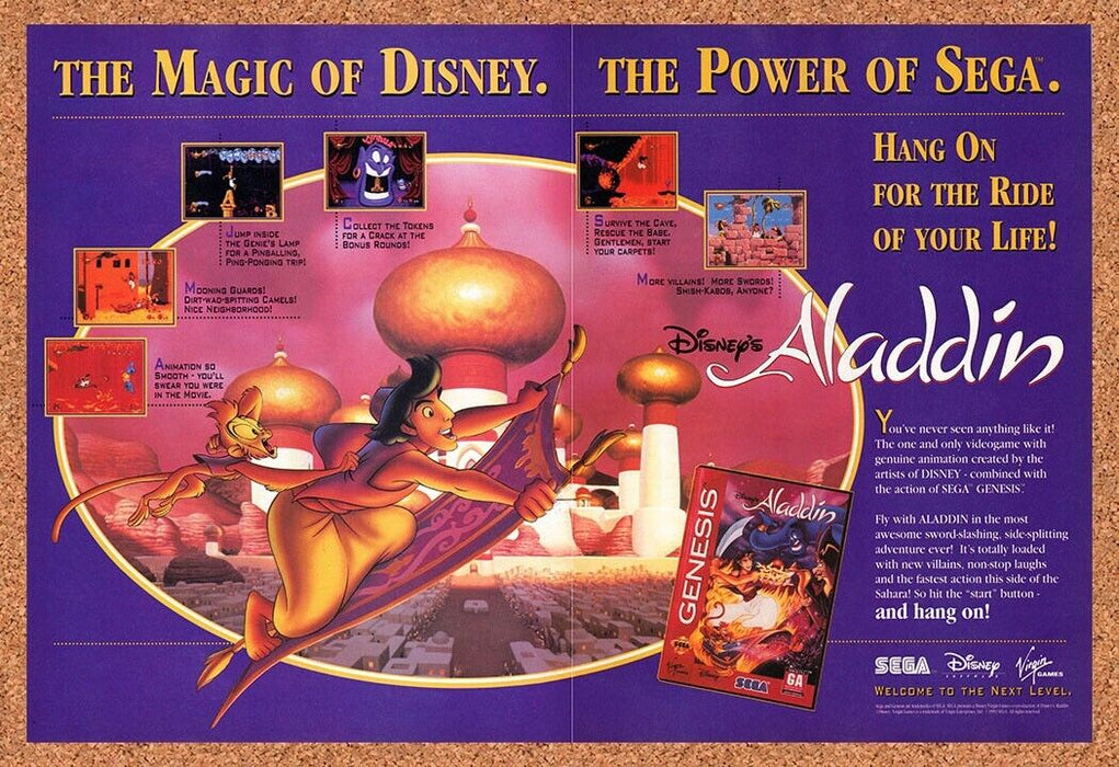 1993 Aladdin Genesis Original Ad v1 - for just $21.49! 