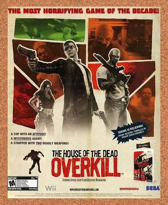 2006 House of The Dead Overkill Wii Original Ad - for just $17.99! 