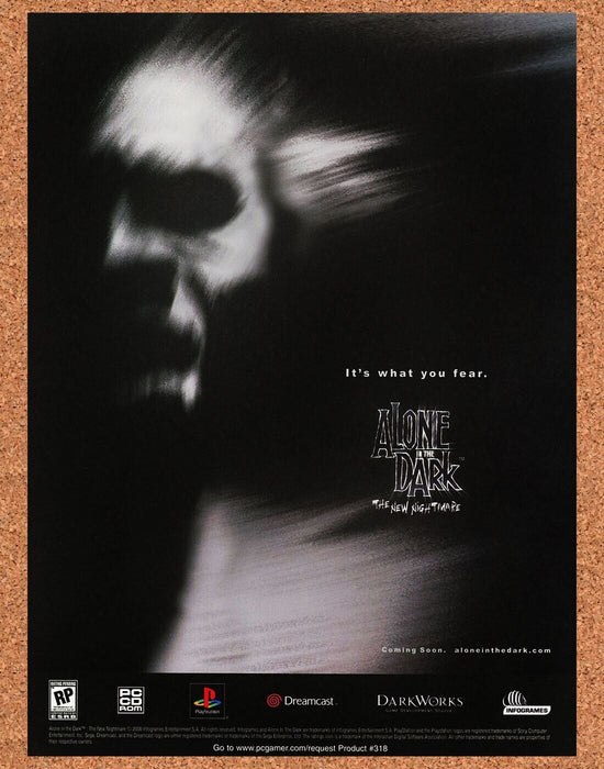 2002 Alone In The Dark PS1 Original Horror Ad v2 - for just $17.99! 