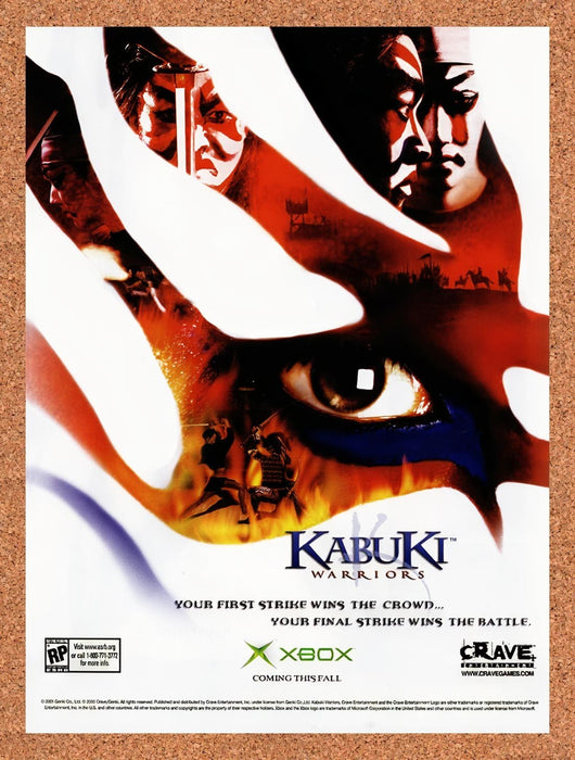 2001 Kabuki Warriors Your First Strike Wins The Crowd. Ad Original Ad 2 - for just $16.57! 