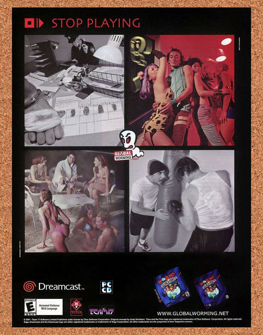 2003 Worms World Party Dreamcast Original Ad - for just $18.99! 