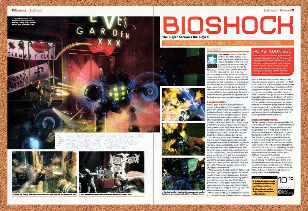 2007 BioShock PC Original Ad - for just $21.49! 