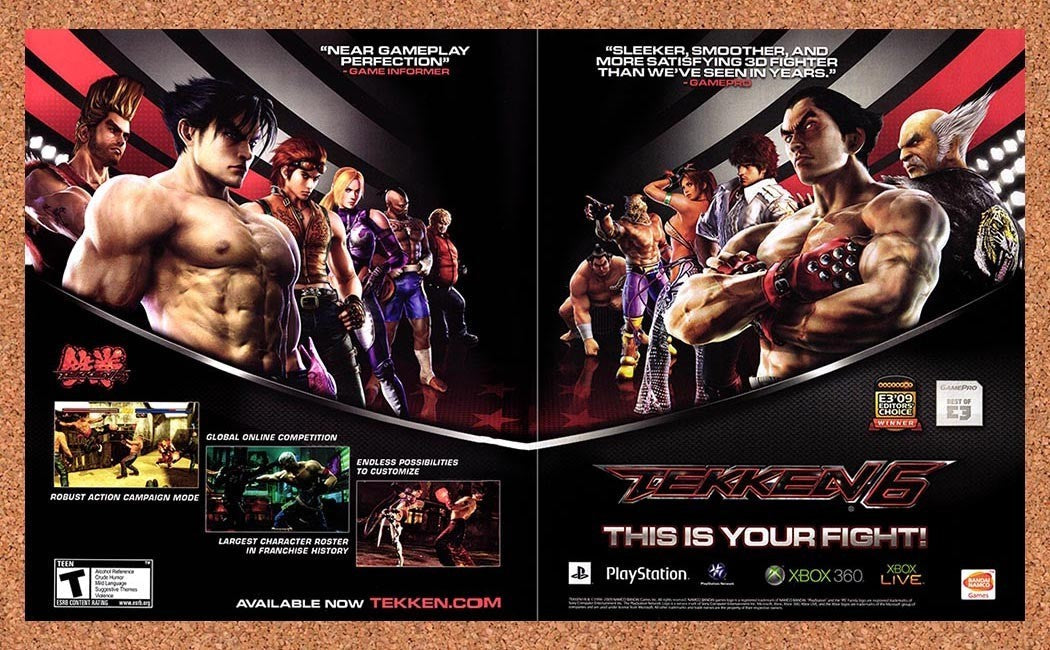 2009 Tekken 6 PS3 Original Advertisement v1 - for just $23.99! 