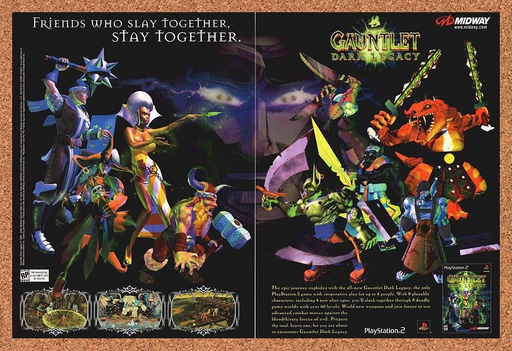 2003 Gauntlet Dark Legacy PS2 Original Ad - for just $21.49! 