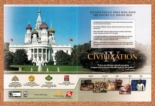 2006 Civilization IV PC Original Ad v4 - for just $23.99! 
