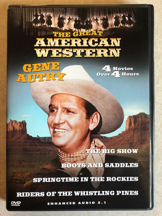The Great American Western - Gene Autry The Big Show, Bo.. (DVD, 4-film) - J1105 - for just $1.99! 