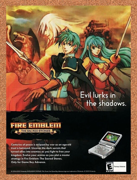 2003 Fire Emblem Sacred Stones GBA Original Ad - for just $17.99! 