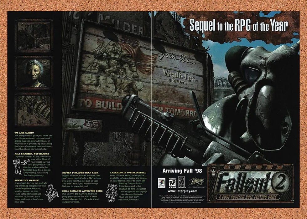 1998 Fallout 2 PC Original Ad v2 - for just $25.99! 