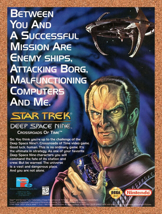 1995 Star Trek Deep Space Nine Crossroads Of Time Genesis Original Ad v2 - for just $17.99! 