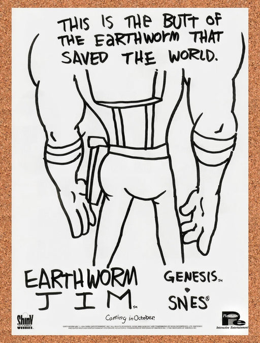 1994 Earthworm Jim Genesis Original Ad v12 - for just $17.99! 