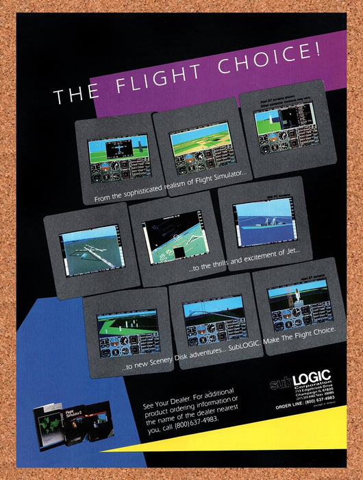 1987 Flight Simulator II Tandy Original Ad v2 - for just $17.99! 