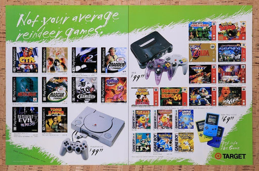 1999 Target Christmas N64 PS1 Games Original Ad v4 - for just $21.49! 