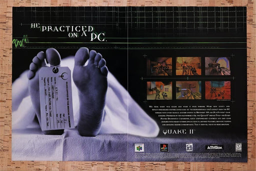 1998 Quake II N64 Original Ad v5 - for just $21.49! 